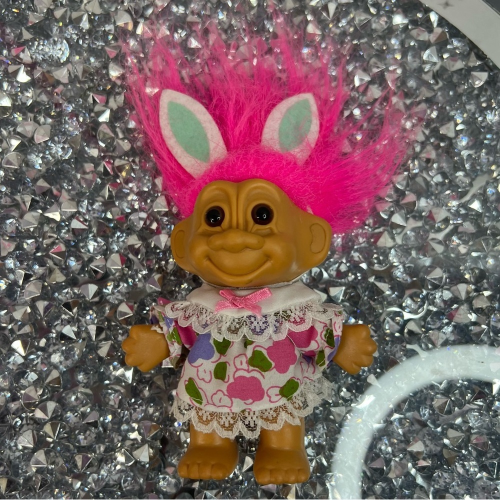 Russ troll Easter bunny Pink-Haired Bunny Troll Doll Plush Toy - rare Toys